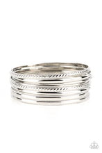 Load image into Gallery viewer, Stackable Shimmer - Silver Bracelet